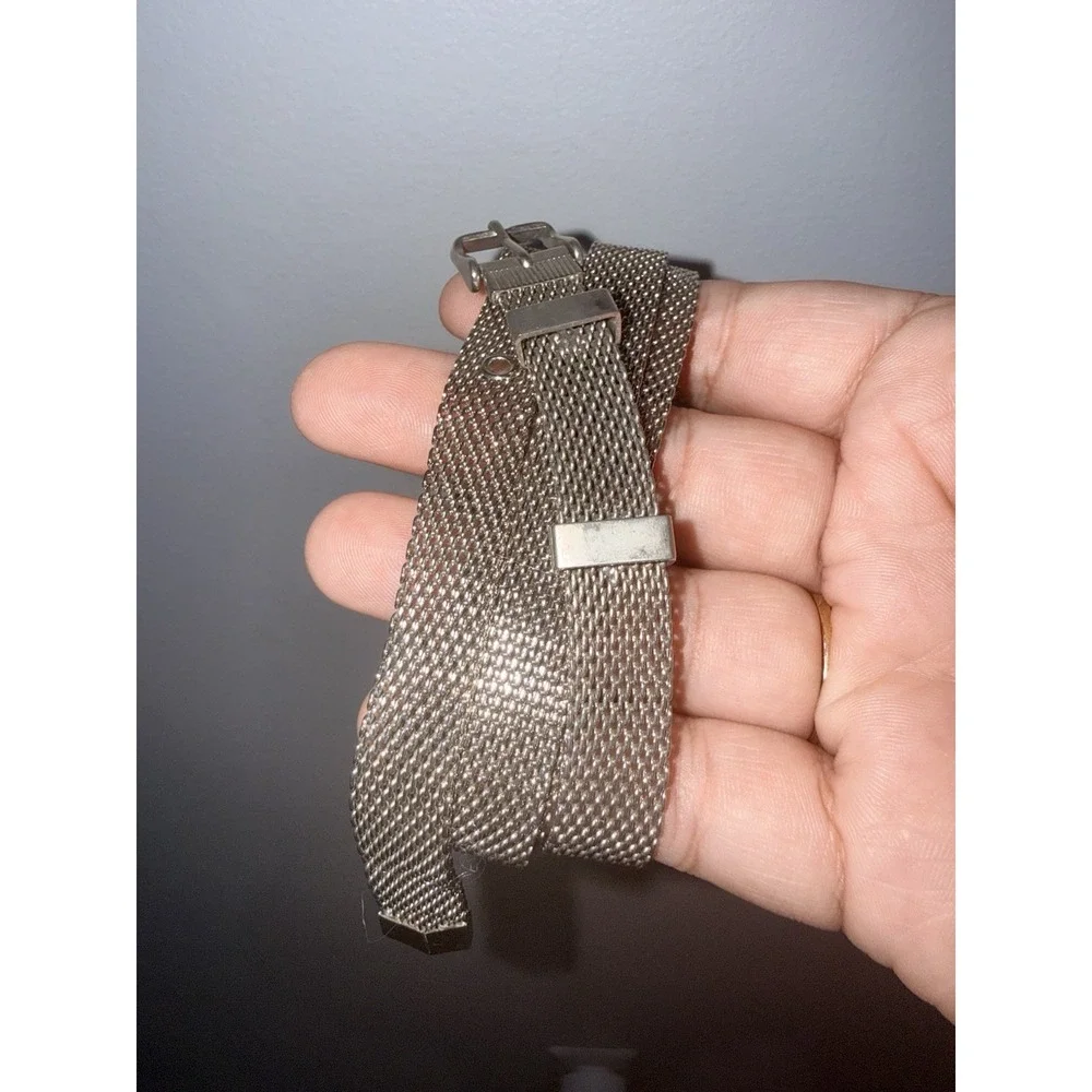 Vintage Metal Mesh‎ Silver Tone Ladies Belt  36